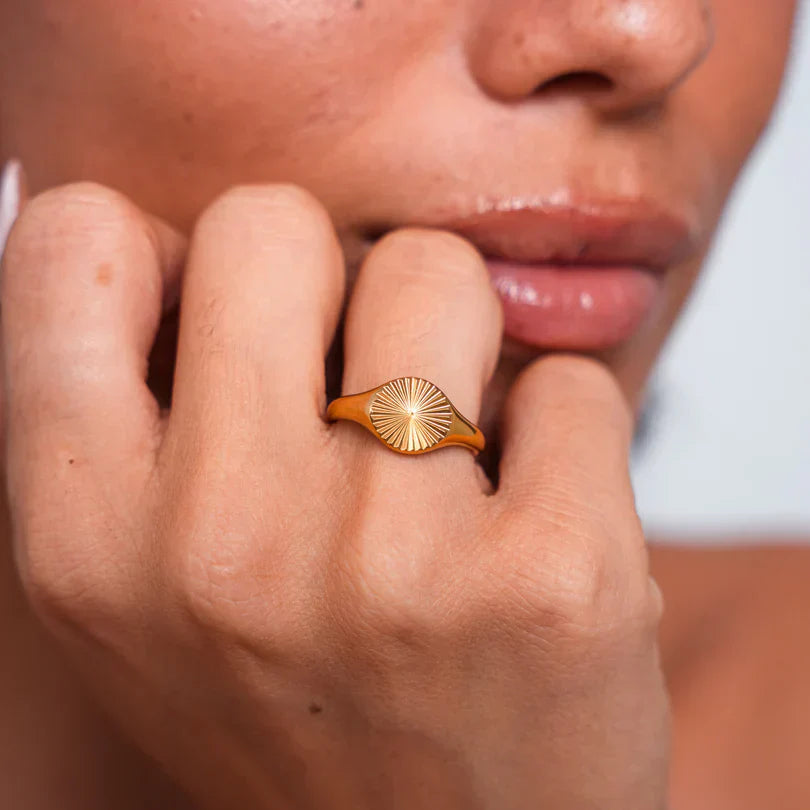 Golden Sun Seal Ring