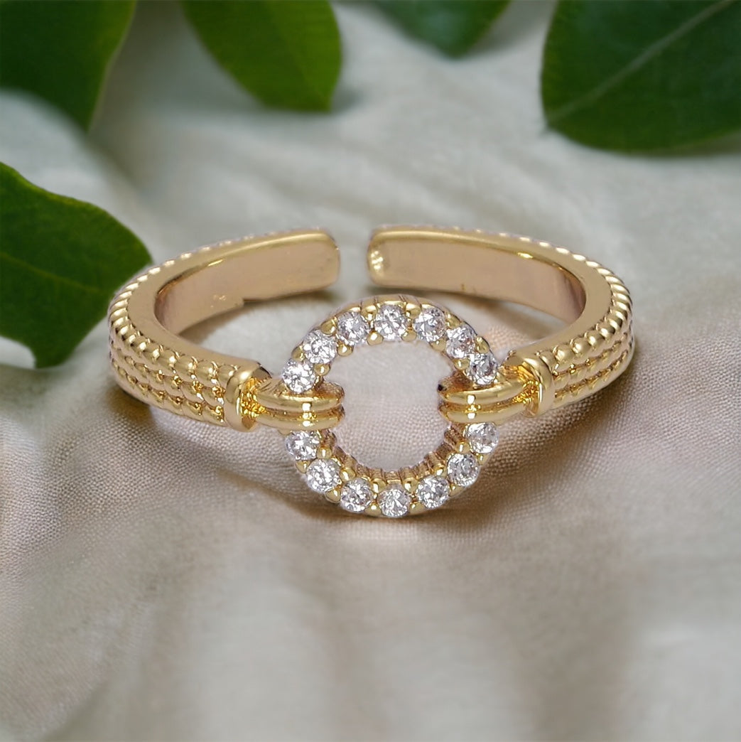 Geena Open Circle Ring