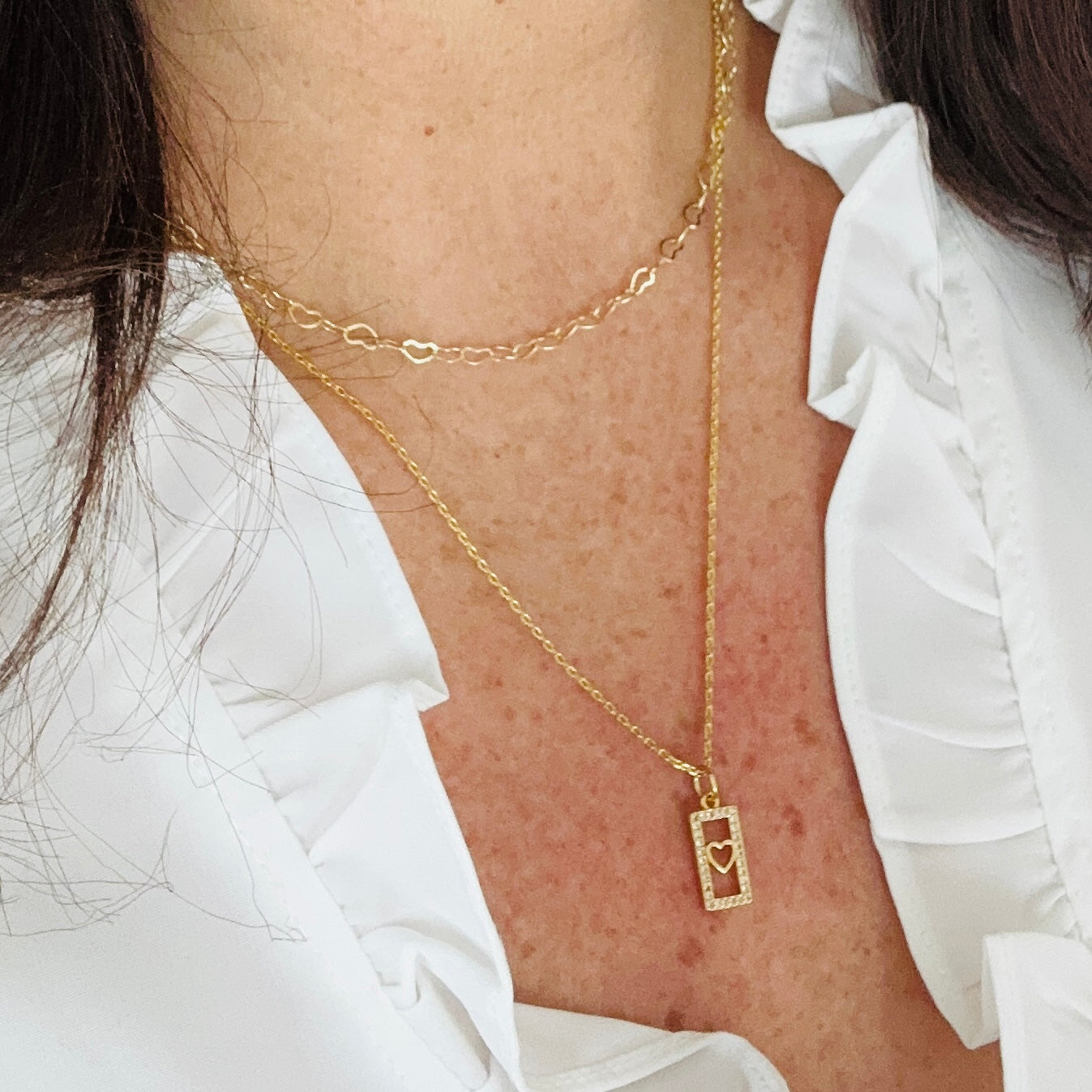 Carita Dainty Heart Tag Necklace